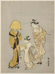 Le visage dans le miroir - Suzuki Harunobu