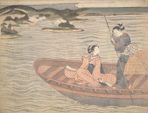 Le bac - Suzuki Harunobu