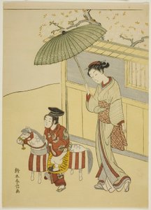 Le Cheval Bâton - Suzuki Harunobu