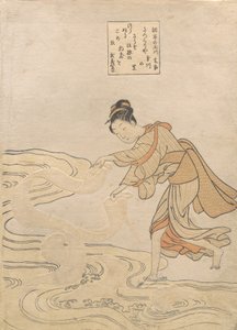 La Rivière aux bijoux à Chofu (Chofu no Tamagawa) - Suzuki Harunobu