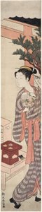 Le stand de thé - Kagiya Osen - Suzuki Harunobu