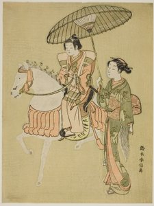 Le jeune cavalier - Suzuki Harunobu