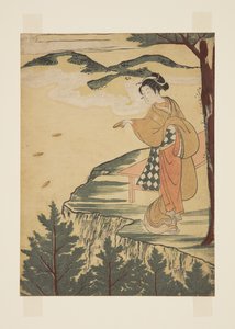 Lancer des plats en argile - Suzuki Harunobu