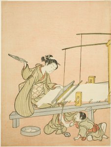 Lancer la navette - Suzuki Harunobu