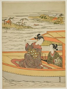 Deux beautés dans un bateau
