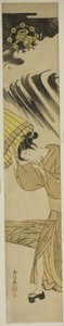 Femme ouvrant un parapluie alors que l
