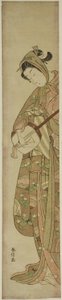 Femme jouant du shamisen - Suzuki Harunobu