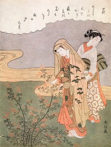 Jeune Dame et Servante, vers 1745-1770 - Suzuki Harunobu