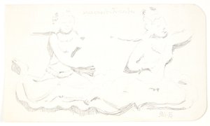 "Femmes flottantes". Feuille d