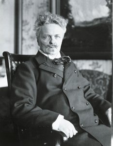 August Strindberg dans sa maison à Stockholm