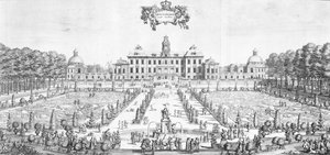 Vue du palais de Drottningholm, 1692