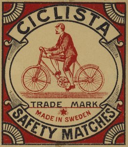 Étiquette pour allumettes de sécurité Ciclista