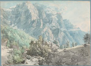 Le massif du Glärnisch en Suisse - Swiss 18th Century