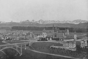 Berne, Vue sur le Kirchenfeld et les Alpes bernoises - Swiss Photographer