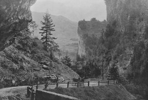 Route de la Via Mala et le Hohen Rhatien (photo n/b) - Swiss Photographer
