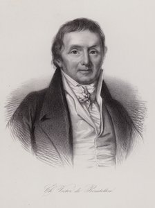 Charles Victor de Bonstetten, politicien et écrivain suisse (gravure) - Swiss School