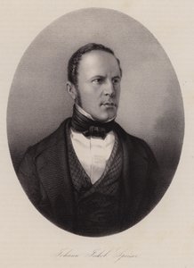 Johann Jakob Speiser, marchand de textile, banquier et politicien suisse (gravure) - Swiss School