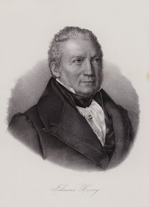 Johannes Herzog Von Effingen, politicien et entrepreneur suisse (gravure) - Swiss School
