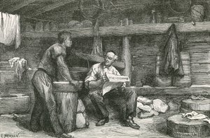 Scène dans une Cabane de Fabrication de Fromage - Swiss School
