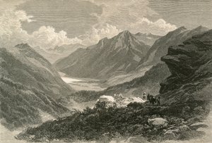 Scène dans la vallée de Poschiavo, Grisons méridionaux - Swiss School