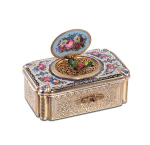 Boîte à oiseau chanteur, vers 1880
