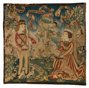 Panneau de tapisserie représentant la Chasse à la Licorne, fabriqué en Suisse ou dans le Haut-Rhin - Swiss School