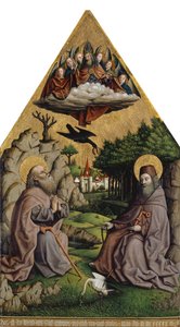 La Nourriture miraculeuse de Saint Antoine et Saint Paul l
