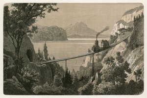 Le Chemin de Fer du Rigi, en direction du Mont Pilate - Swiss School
