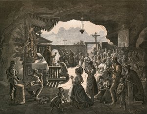 La chapelle Wildkirchli, au-dessus de l
