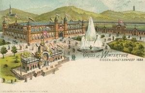 La fête de tir de 1895 à Winterthur, Suisse - Swiss School