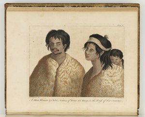 Indigènes de Terre de Feu, illustration de 
