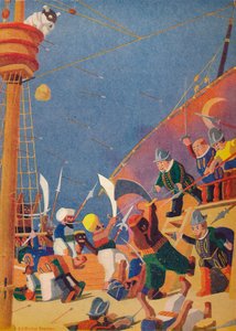 Le Combat avec les corsaires - Sydney George Hulme Beaman