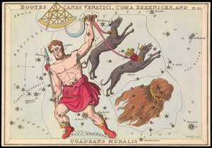 Bootes Canes Venatici, Coma Berenices et Quadrans Muralis, c.1825 - Sydney Hall