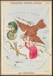 Delphinus, Sagitta, Aquila et Antinous, c.1825