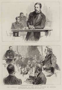 La commission Parnell aux Royal Courts of Justice - Sydney Prior (after) Hall
