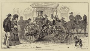 Une machine à vapeur américaine
