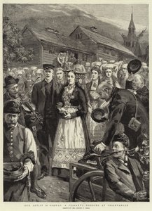 Notre Artiste en Norvège, un Mariage Paysan à Vossevangen - Sydney Prior Hall