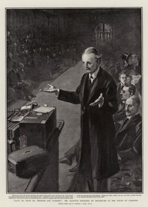 Sauvez-moi de mon ami et de mes ennemis, M. Balfour parlant de la procédure à la Chambre des communes
