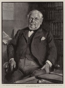 Sir Robert Giffen, KCB, FRS, ancien secrétaire adjoint du Board of Trade - Sydney Prior Hall
