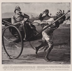 Sir William Maccormac en route pour inspecter un hôpital à Pietermaritzburg - Sydney Prior Hall