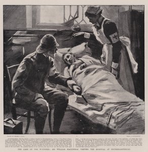 Le soin des blessés, Sir William MacCormac visitant l