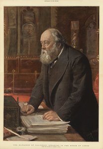 Le marquis de Salisbury parlant à la Chambre des lords - Sydney Prior Hall