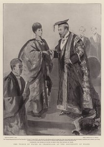 Le prince de Galles en tant que chancelier à l