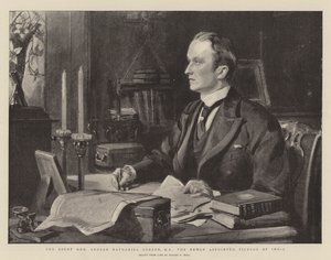 Le très honorable George Nathaniel Curzon, MP, le nouveau vice-roi de l