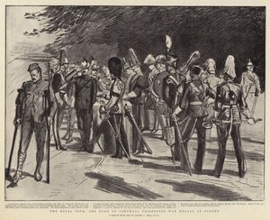 La Tournée Royale, le Duc de Cornouailles remettant des médailles de guerre à Sydney - Sydney Prior Hall