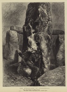 Les traînards à Stonehenge - Sydney Prior Hall