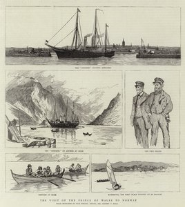 La visite du prince de Galles en Norvège
