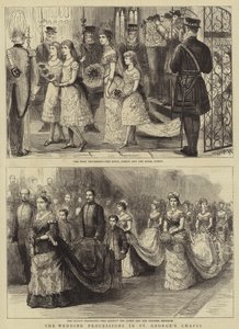 Les processions de mariage dans la chapelle Saint-Georges - Sydney Prior Hall