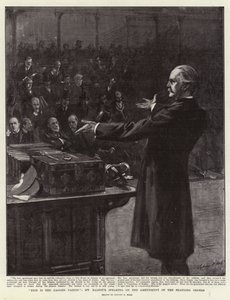 Voici la Nation bâillonnée, M. Balfour parlant de l