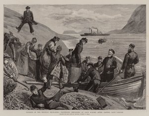 Touristes dans les Highlands de l